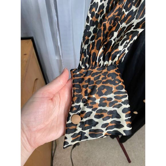 Vanity fair purple label leopard print dressing gown 1960s - Picture 3 of 10